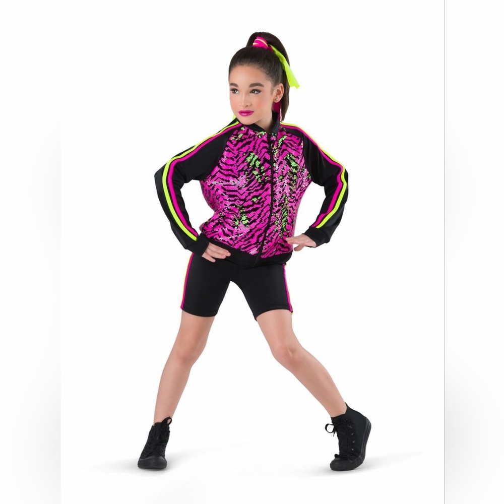 Costume Gallery 20405 Hip Hop Dance Costume Sequin Jacket Short Set